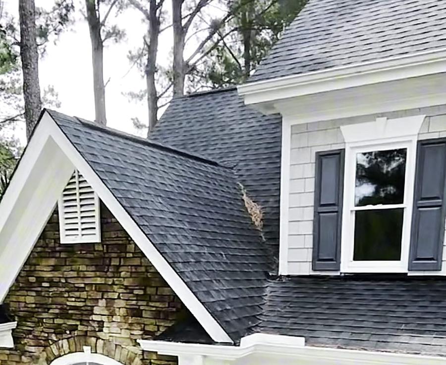 Roof stain removal soft wash