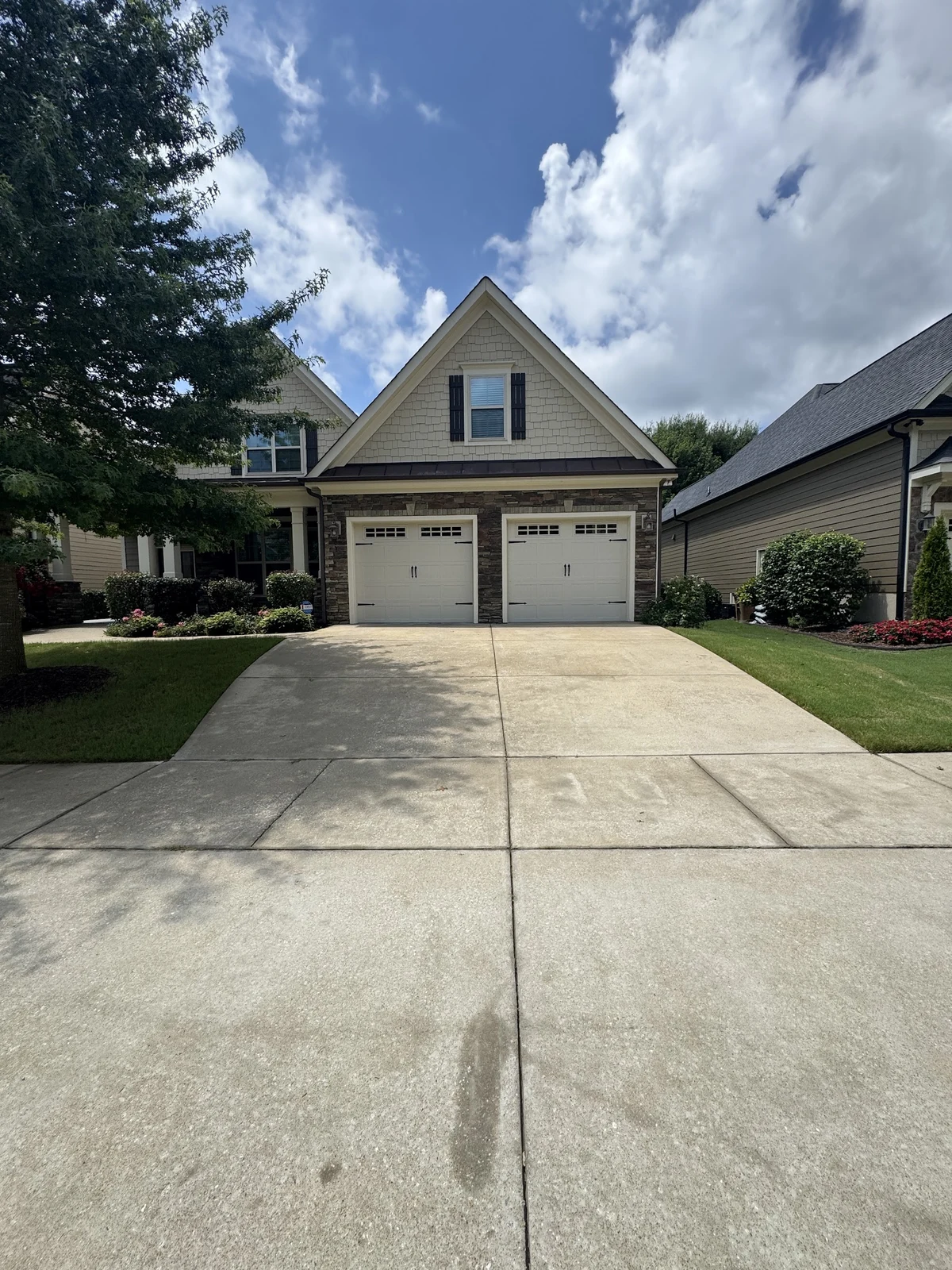 After: the same Lagos driveway cleaning project